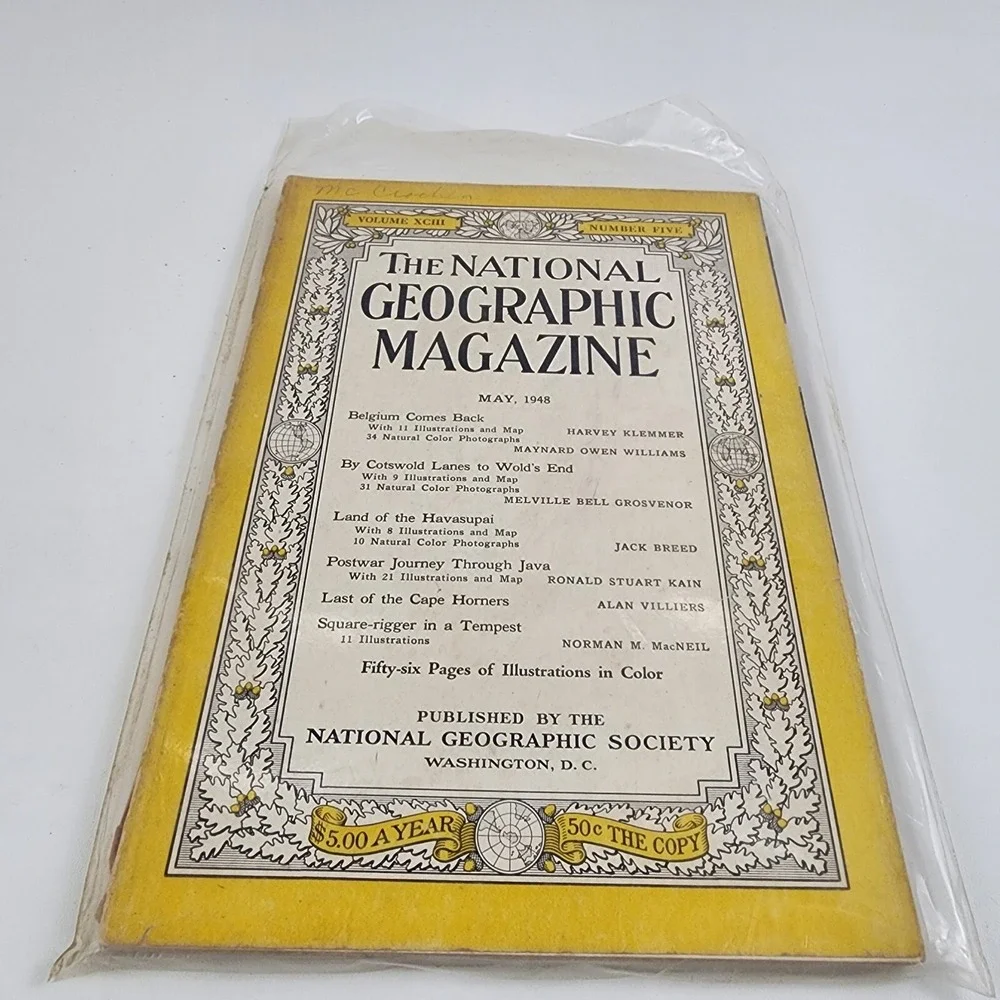National Geographic Magazine May 1948 No Insert‎